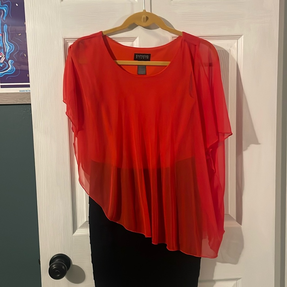 Party Dress! Dark pink and black with sewn in top